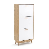 Тумба Для обуви с 3 откидывающимися дверцами Sheldon единый размер белый LA REDOUTE INTERIEURS  фото, kupilegko.ru